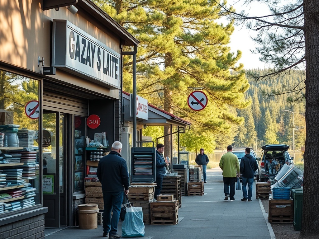Panorama Szczytna z widokiem na jezioro i zabudowania miejskie, symbolizująca lokalny rynek pracy.